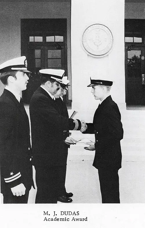 GGA Image ID # 1394e17d30 Company 77-052 San Diego NTC Recruit Academic Award - M. J. Dudas.