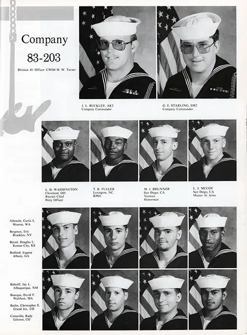 GGA Image ID # 13d154a5dd Company 83-203 San Diego NTC Recruits, Page 1.