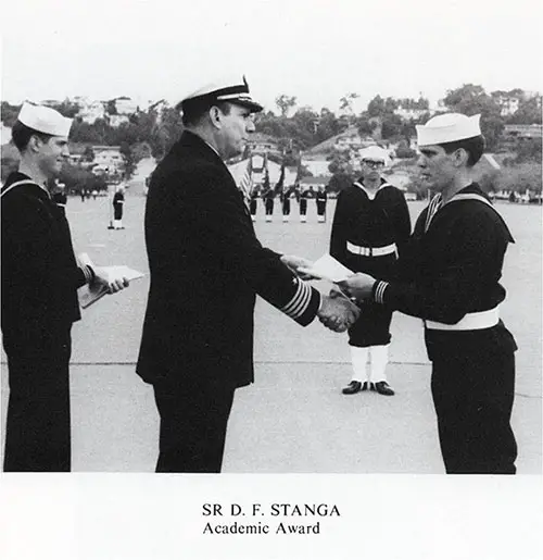 GGA Image ID # 13d2814654 Company 83-203 San Diego NTC Academic Award D. F. Stanga, SR.