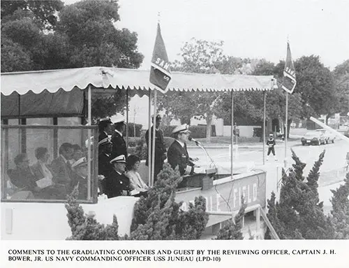 GGA Image ID # 13d34c767a Company 83-203 San Diego NTC Reviewing Officers at Graduation.
