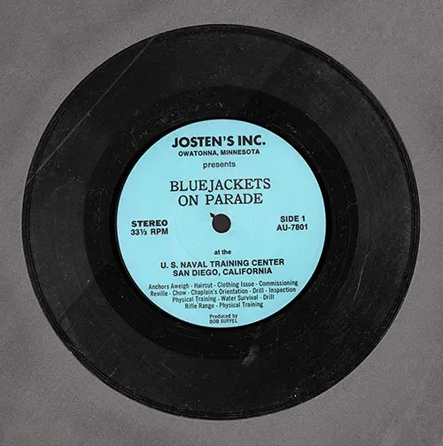 GGA Image ID # 13d5425684 Company 83-203 San Diego NTC Recruits, Bluejackets on Parade, Recording Side 1.