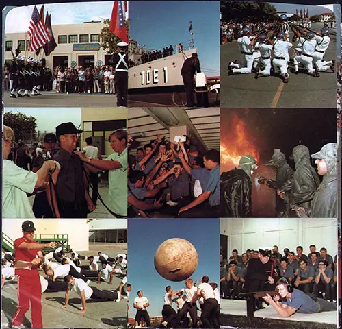 GGA Image ID # 13d5a85e01 Company 83-203 San Diego NTC Recruits, Bluejackets on Parade Record Jacket - Back.