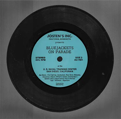 GGA Image ID # 13d5aea07e Company 83-203 San Diego NTC Recruits, Bluejackets on Parade, Recording Side 2.