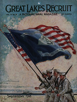 GGA Image ID # 19729f7d10 Front Cover, Great Lakes Recruit: A Pictorial Naval Magazine, Volume 4, Number 9, September 1918.