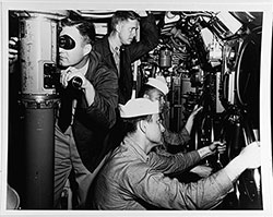 LT Jimmy Carter aboard USS K-1, 1952.
