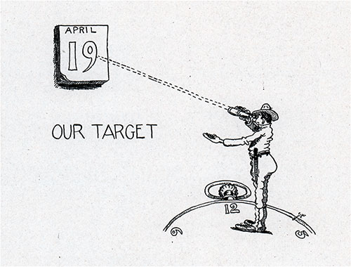 GGA Image ID # 13aeab9161 Our Target - Turning Cadets In To Commissioned Officers - April 19, 1918.