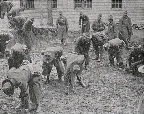GGA Image ID # 13abffd9e9 The 3rd OTC Cadets Learn how to Scavenge the Grounds at Camp Devens.