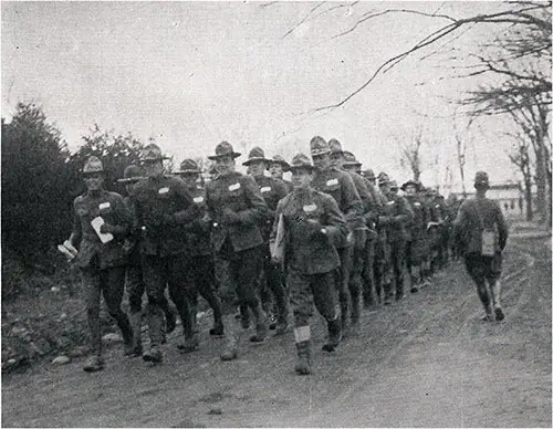 GGA Image ID # 13adf01ca5 Cadets Marching Double Time During Their Training at Camp Devens in the 3rd OTC.