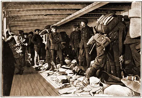 GGA Image ID # 18adde8203 Life on a Transport -- Kit Inspection.