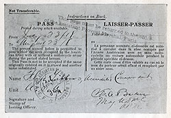 GGA Image ID # 1848424c84 Correspondent Pass, American Army Occupied Territory in France for Floyd Gibbons, dated 23 June 1918.