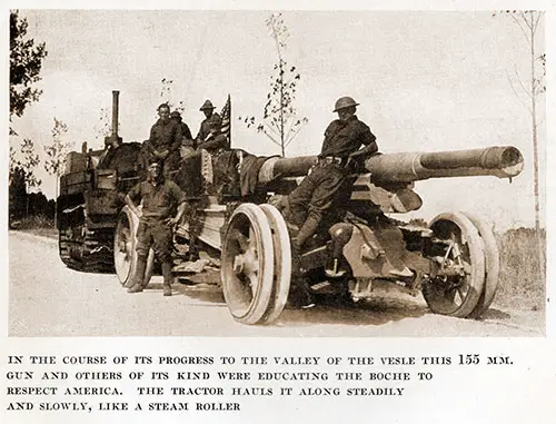 GGA Image ID # 18e7e8d069 In the Course of Its Progress To the Valley of the Vesle, This 155mm Gun and Others of Its Kind Were Educating the Boche To Respect America.