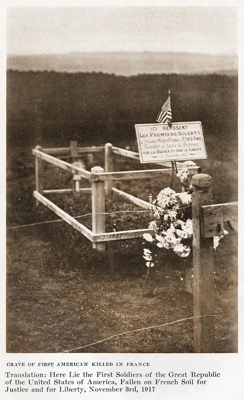 GGA Image ID # 18e8f32582 Grave of First American Killed in France.