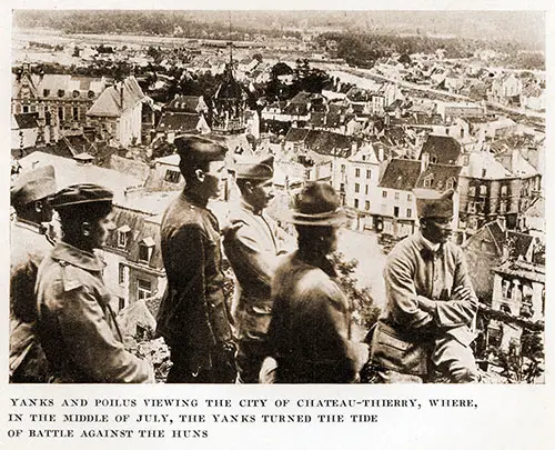 GGA Image ID # 18e9e37c96 Yanks and Poilus Viewing the City of Chateau-Thierry