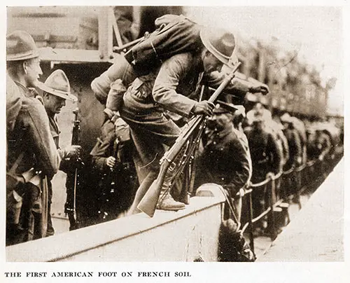 GGA Image ID # 18e79e4c1d The First American Foot on French Soil. And They Thought We Wouldn't Fight, 1918.