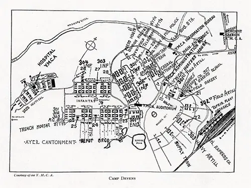 GGA Image ID # 185cf848a7 Map of Camp Devens.