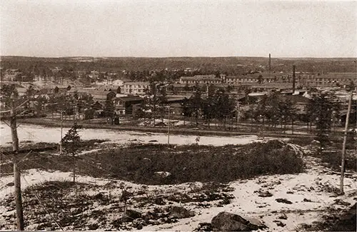 GGA Image ID # 185f630b0c Looking North From Boulder Hill. In the Foreground, on the Further Side of the Road, Is the Commercial Center of the Camp.
