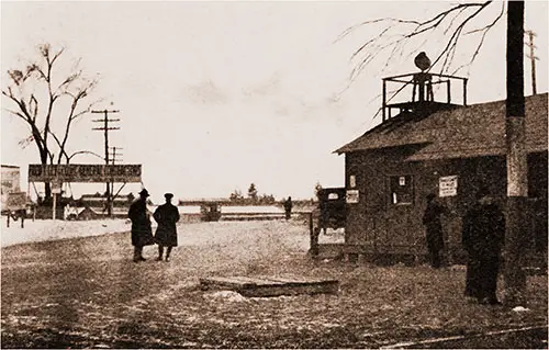 GGA Image ID # 18604ba531 If the Visitor Arrives by Trolley at the Camp, He Leaves the Car at the Main Gate.