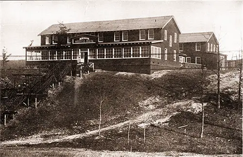 GGA Image ID # 1860c58f10 The YWCA Hostess House Stands on a High Bluff New the 301st Light Field Artillery, a Short Distance From the Road.