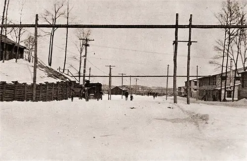 GGA Image ID # 18f0eee076 Main Street of the Depot Brigade Barracks.