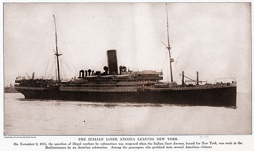 GGA Image ID # 1896959db8 The Italian Liner Ancona Leaving New York.
