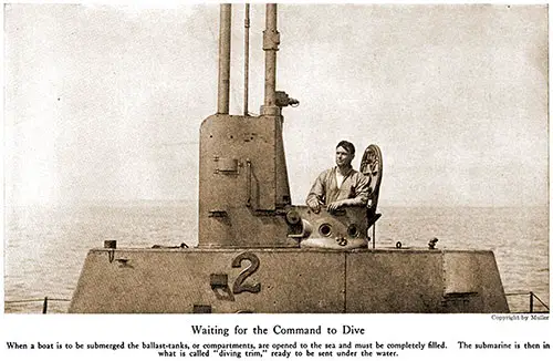 GGA Image ID # 18c810c669 A crewman on Conning Tower Waits for the Command to Dive.