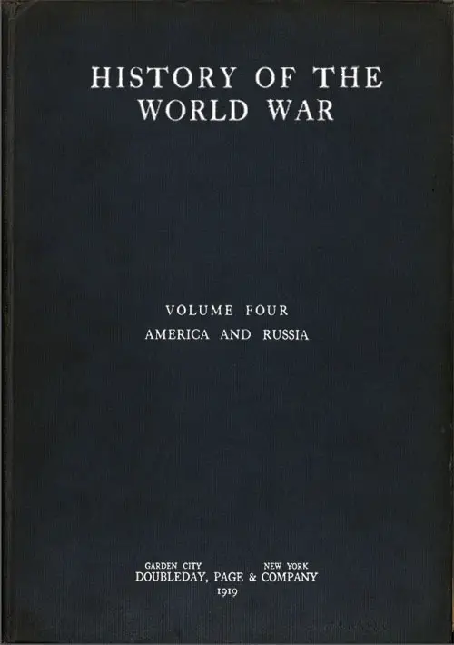 GGA Image ID # 189f271230 Front Cover, History of the World War, Volume 4: America and Russia, 1919.
