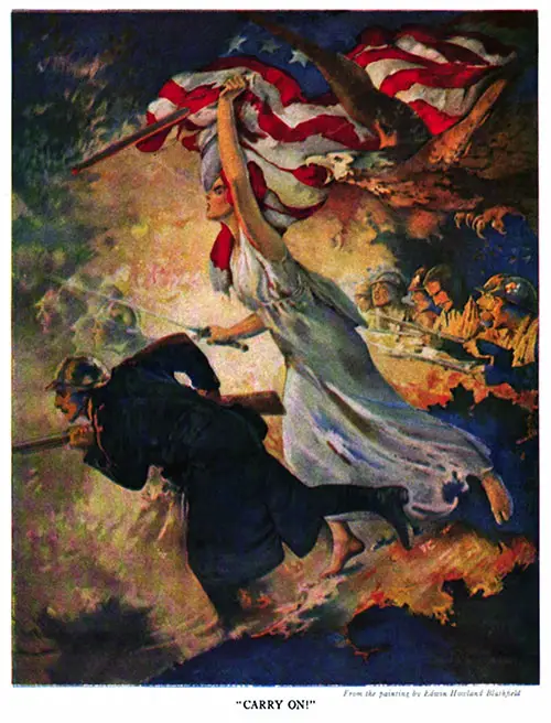 GGA Image ID # 189f40fc4a "Carry On!" From the Painting by Edwin Howland Blashfield.