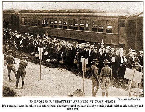 GGA Image ID # 18a3aa33e2 Philadelphia "Draftees" Arriving at Camp Meade.