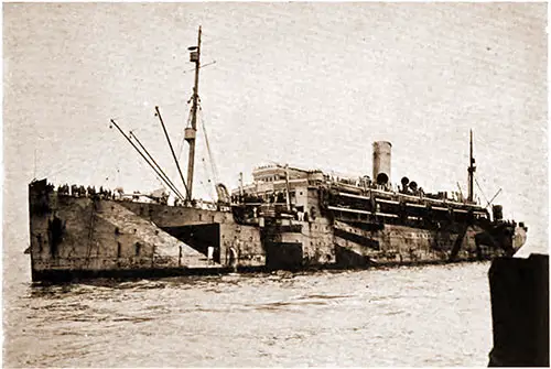 GGA Image ID # 18a7338c66 Transport USS Madawaska Arriving with Troops at Newport News.