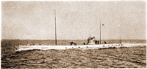 GGA Image ID # 18aa17ca7f The U-111 at 11 Knots, with an American Crew Aboard.
