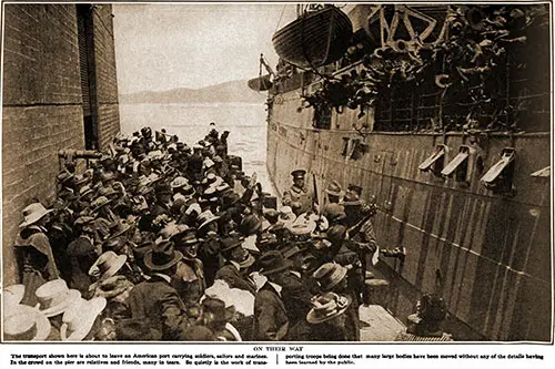 GGA Image ID # 1824ca05f5 Transport Carrying Marines to Europe Depart from Port.