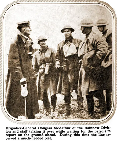 GGA Image ID # 18281d9b9f Brigadier General Douglas McArthur With Staff of Rainbow Division.