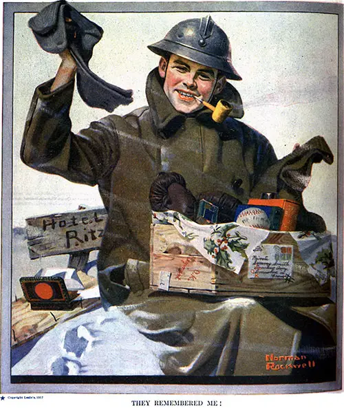 GGA Image ID # 1827a33e70 They Remembered Me! – A Normal Rockwell Classic from the Great War.