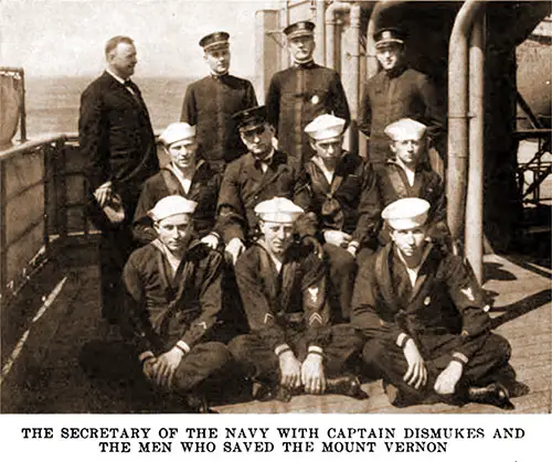 GGA Image ID # 1803e94ee6 Secretary of the Navy with Captain Dismukes and the Men Who Saved the USS Mount Vernon.