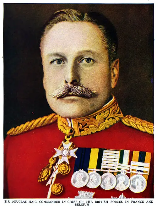 GGA Image ID # 18bdba0c2b Sir Douglas Haig, Commander in Chief of the British Forces in France and Belgium. Pictorial History of the World Greatest War, 1919.