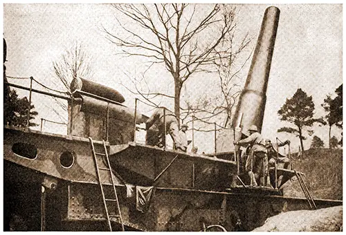 GGA Image ID # 1910a7246b Big French Railway Gun.