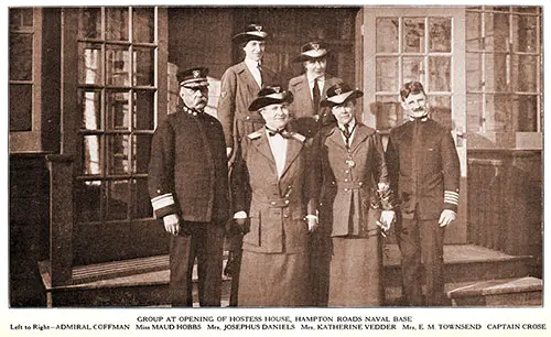 GGA Image ID # 1911d05ab3 A Group at Opening of Hostess House, Hampton Roads Naval Base.