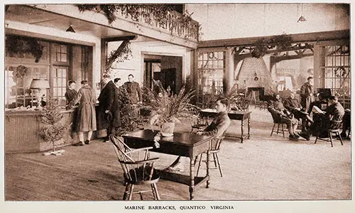 GGA Image ID # 1911fac262 Interior View of the Marine Barracks at Quantico, Virginia.