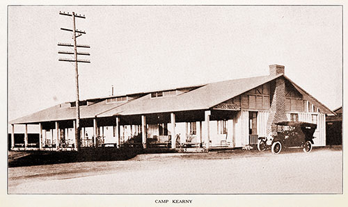 GGA Image ID # 19130cc2a1 A Lone Vehicle Parked Outside of the Camp Kearny Hostess House.