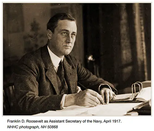 GGA Image ID # 191549e6ec Franklin D. Roosevelt as Assistant Secretary of the Navy, April 1917.