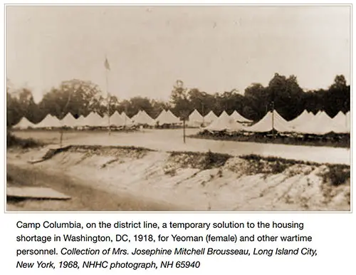 GGA Image ID # 1916bd8579 Camp Columbia, on the District Line, a Temporary Solution to the Housing Shortage in Washington, DC, 1918, for Yeoman (female) and Other Wartime Personnel.