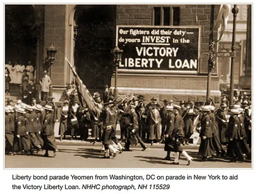 GGA Image ID # 1919a5cac3 Liberty Bond Parade Yeomen from Washington, DC on Parade in New York to Aid the Victory Liberty Loan.