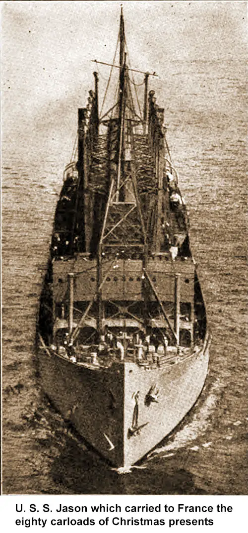 GGA Image ID # 19351badf4 The USS Jason Carried Eighty Carloads of Christmas Presents to France.