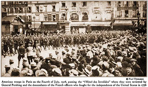 GGA Image ID # 19358801ad American Troops in Paris on the Fourth of July, 1918, Passing the “ L'hôtel Des Invalides”
