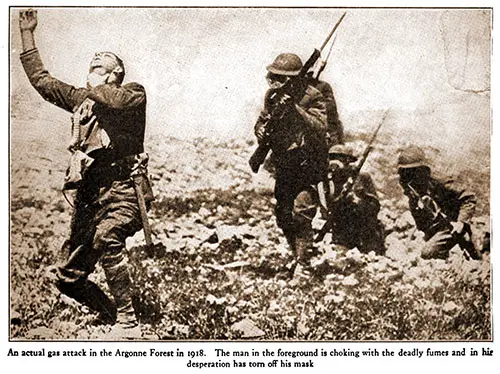 GGA Image ID # 1936793d8a An Actual Gas Attack in the Argonne Forest in 1918.