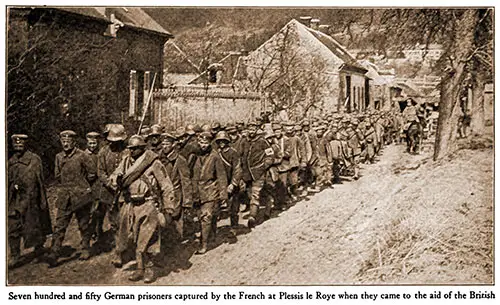 GGA Image ID # 1936aada8d Seven Hundred and Fifty German Prisoners Captured by the French at Plessis Le Roye When They Came to the Aid of the British.