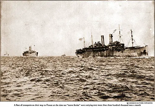 GGA Image ID # 193b01057a A Fleet of Transports on Their Way to France
