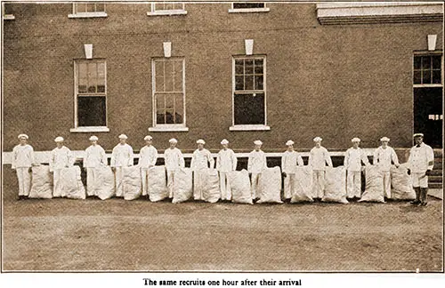 GGA Image ID # 193bd7dc42 The Same Recruits One Hour after Their Arrival.