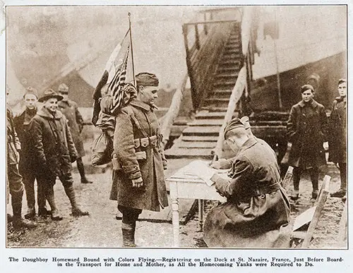 GGA Image ID # 1857bcd04a The Doughboy Homeward Bound With Colors Flying.