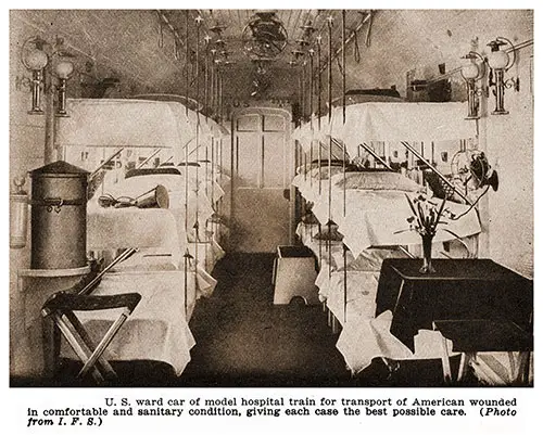 GGA Image ID # 1857cb6dc3 U. S. Ward Car of Model Hospital Train for Transport of American Wounded.